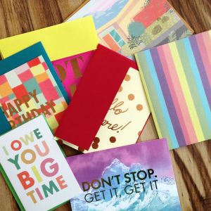 Selection from March 2015 Happy Mail subscription service from A Beautiful Mess