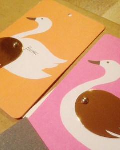 Studio Calico February 2016 Stationery Kit swan tag metallic gold detail